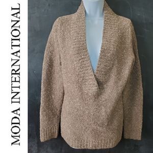 Moda International Deep V Sweater